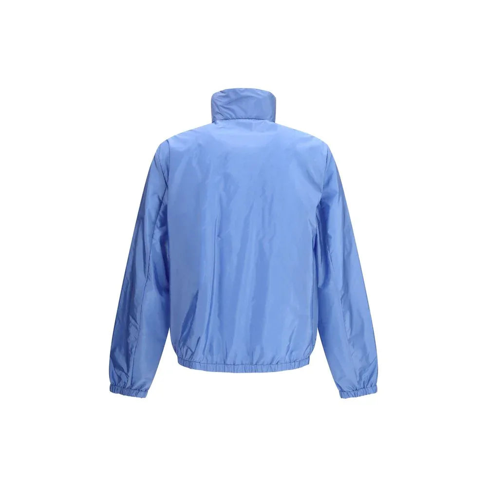 Prada Blue Recycled Polyamide Shell Jacket - Zeiniez