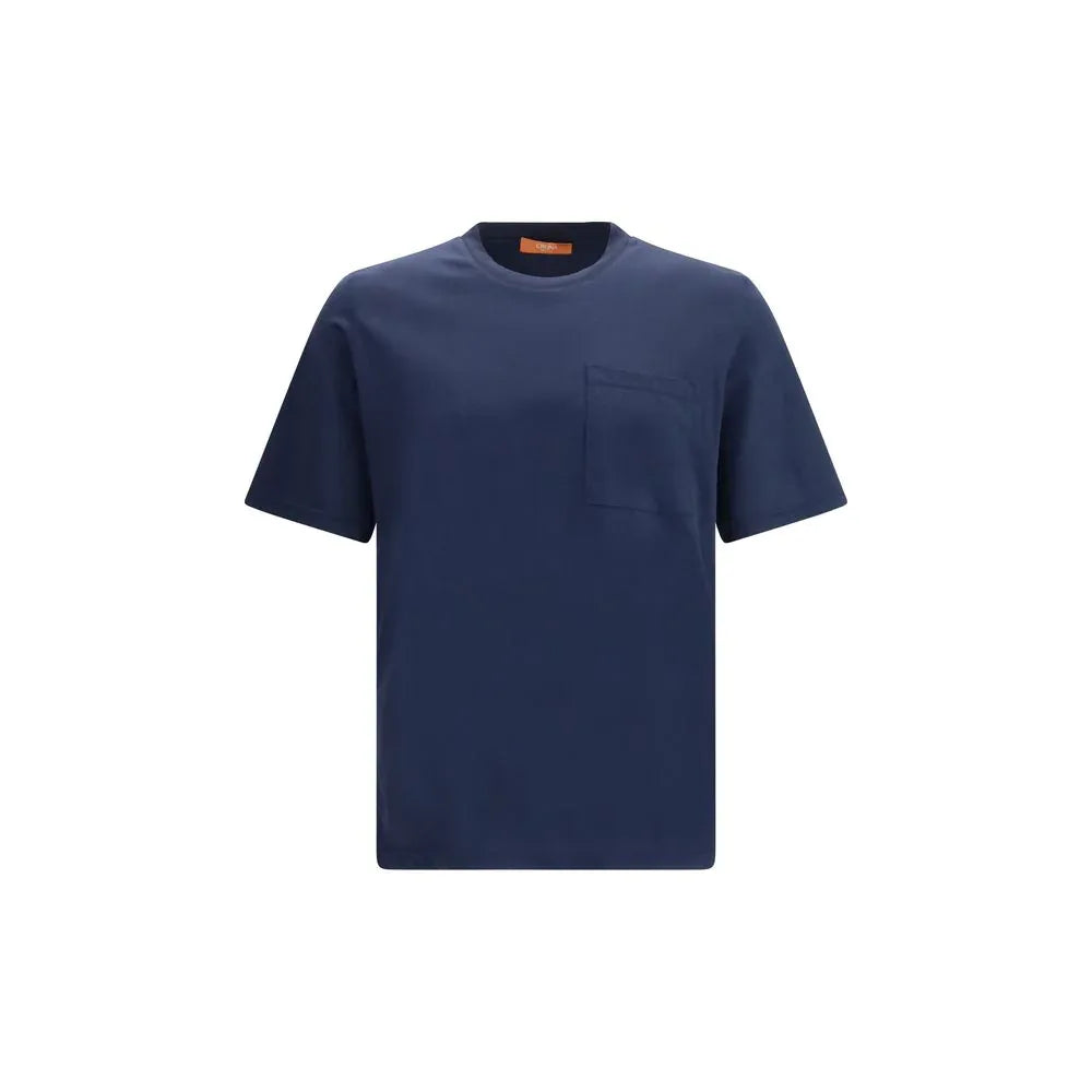Cruna Blue Cotton T-Shirt - Zeiniez