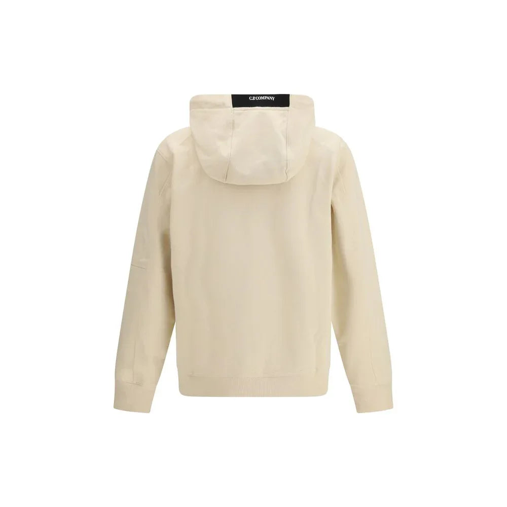 C.P. Company Beige Cotton Sweatshirt - Zeiniez