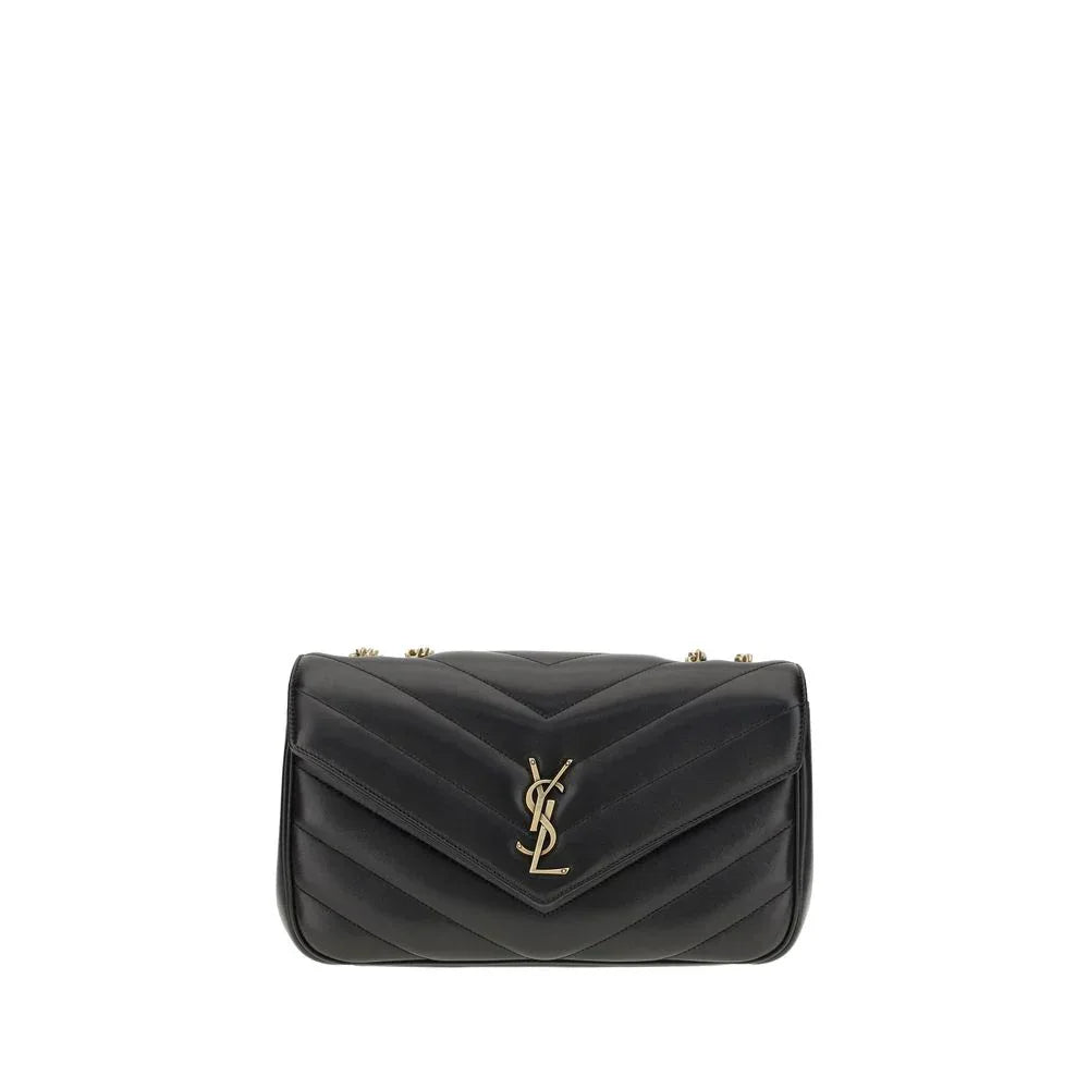 Saint Laurent Black Calf Leather Bos Taurus Shoulder Bag - Zeiniez