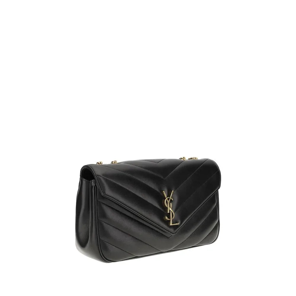 Saint Laurent Black Calf Leather Bos Taurus Shoulder Bag - Zeiniez