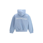 Balenciaga Blue Cotton Sweatshirt