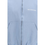Balenciaga Blue Cotton Sweatshirt