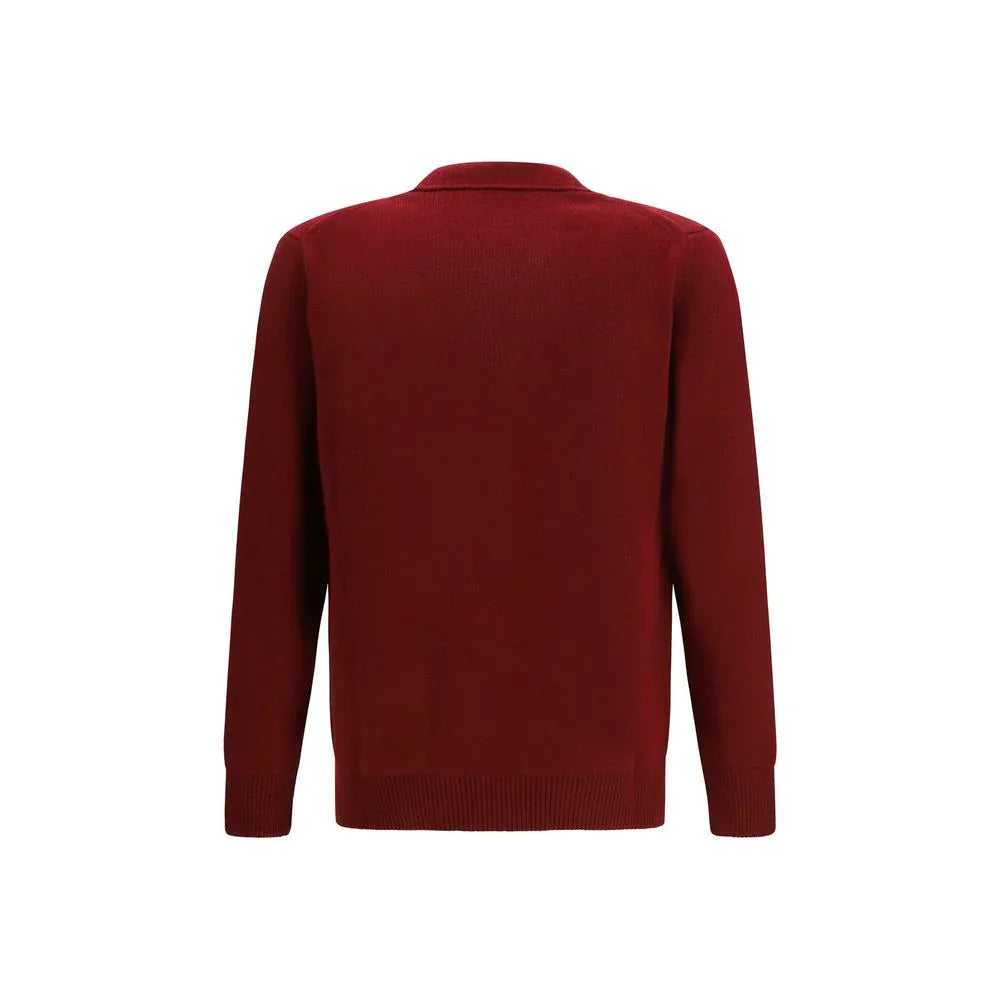 Gucci Bordeaux Wool Cardigan - Zeiniez