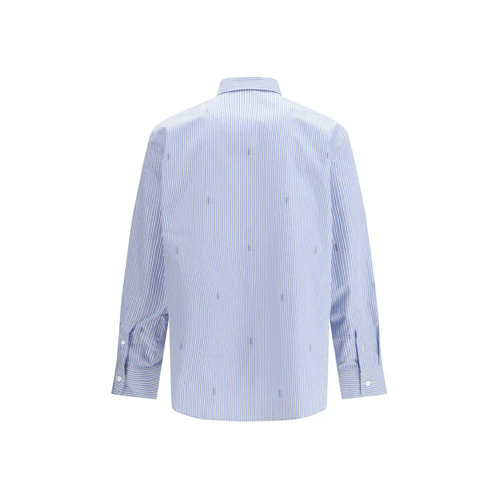 Gucci Blue Cotton Pattern Shirt - Zeiniez