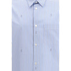 Gucci Blue Cotton Pattern Shirt - Zeiniez