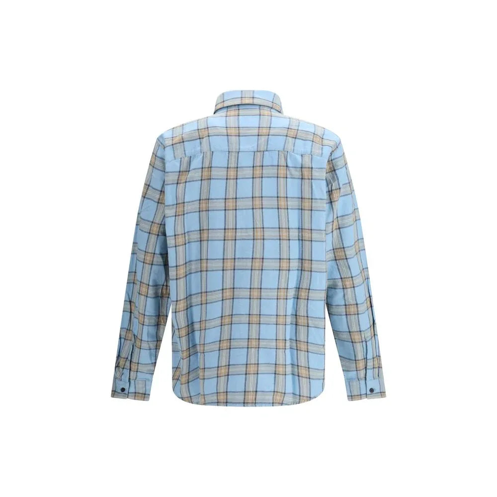 Diesel Blue Cotton Pattern Shirt - Zeiniez