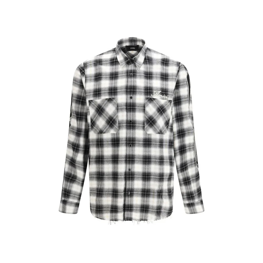Amiri Black Cotton Pattern Shirt - Zeiniez