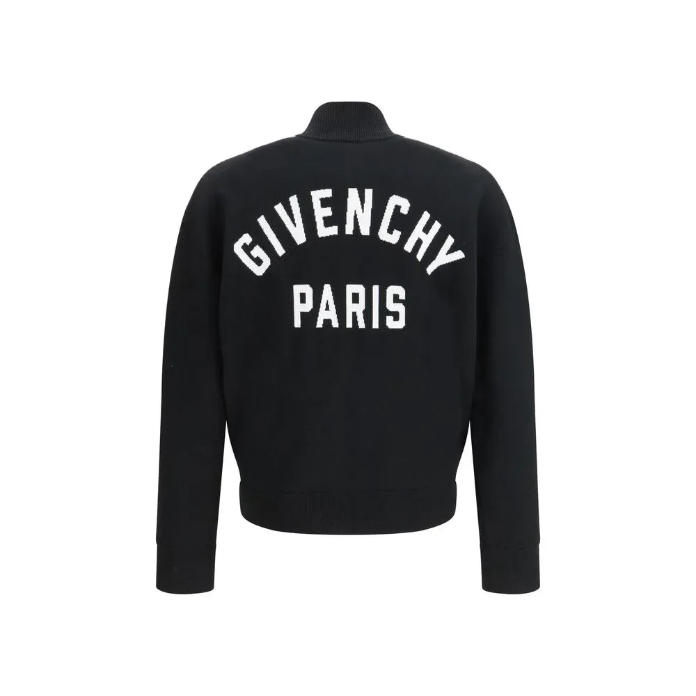Givenchy Black Wool Cardigan - Zeiniez