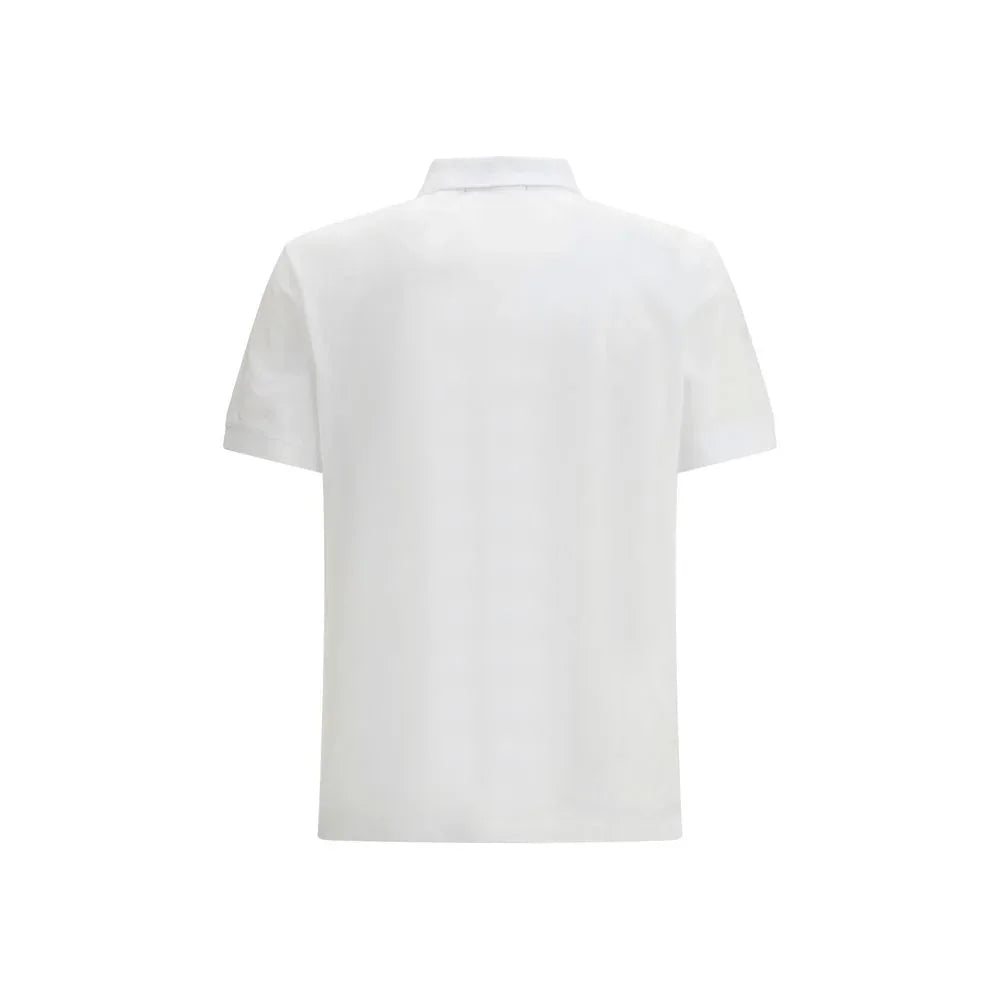 Stone Island White Cotton Polo Shirt - Zeiniez