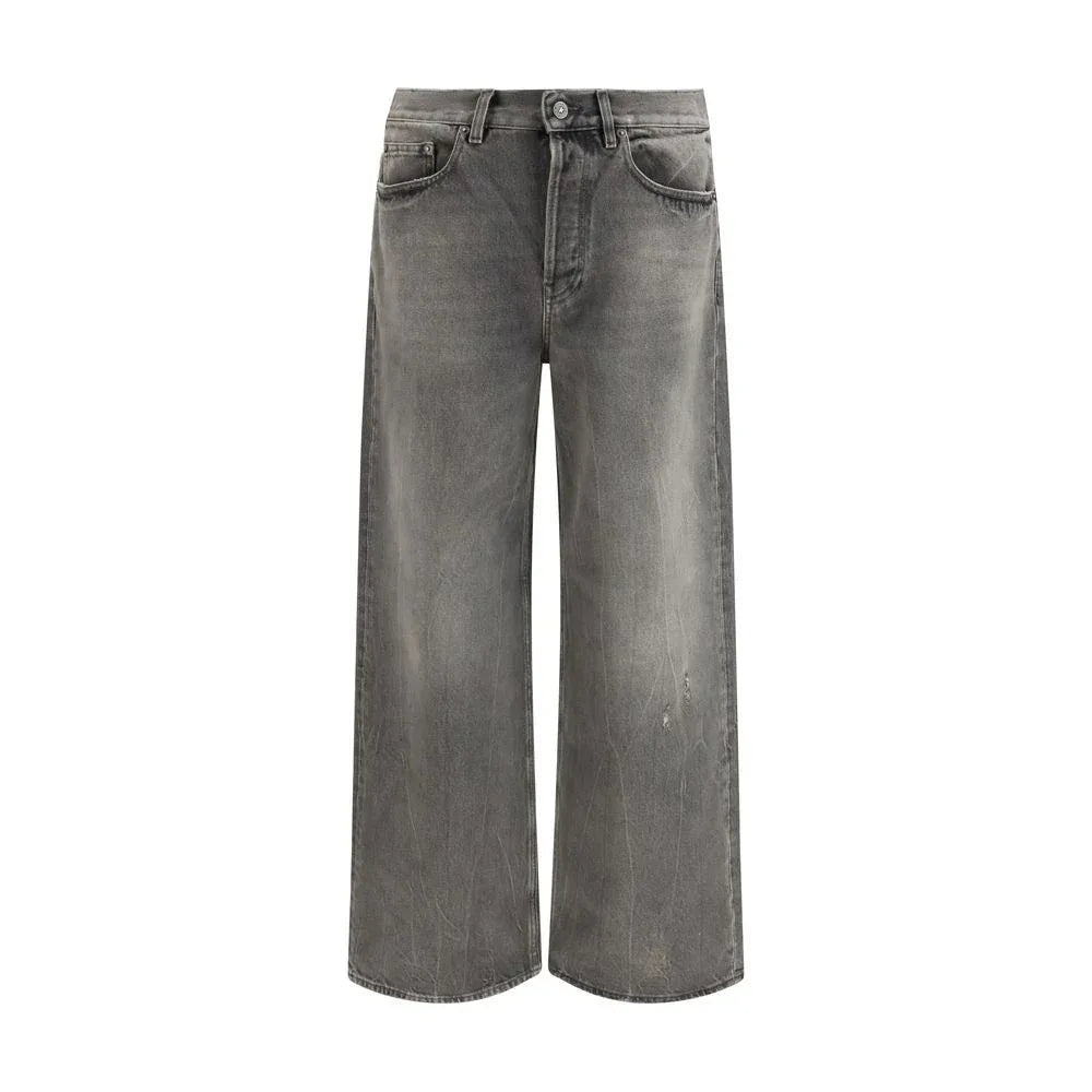 Golden Goose Gray Cotton Relaxed Fit Jeans - Zeiniez