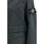 Stone Island Gray Polyester Coat - Zeiniez