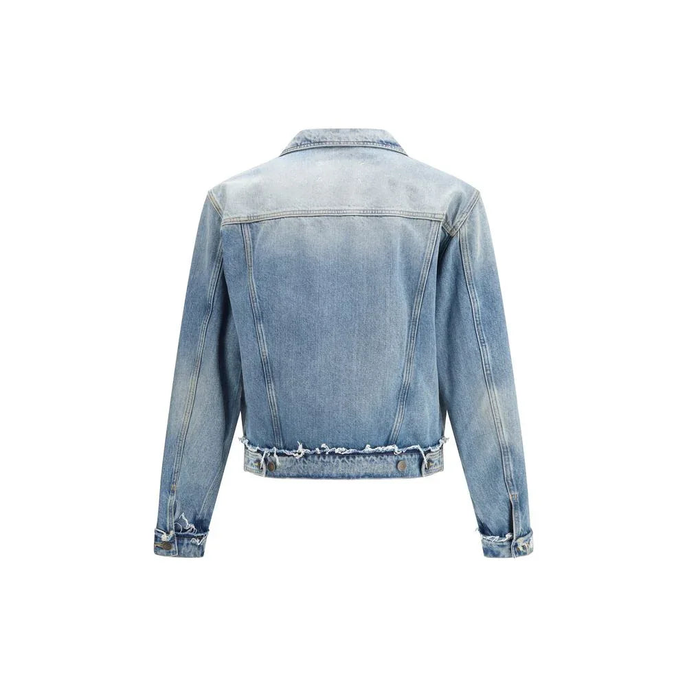 Maison Margiela Blue Cotton Denim Jacket - Zeiniez
