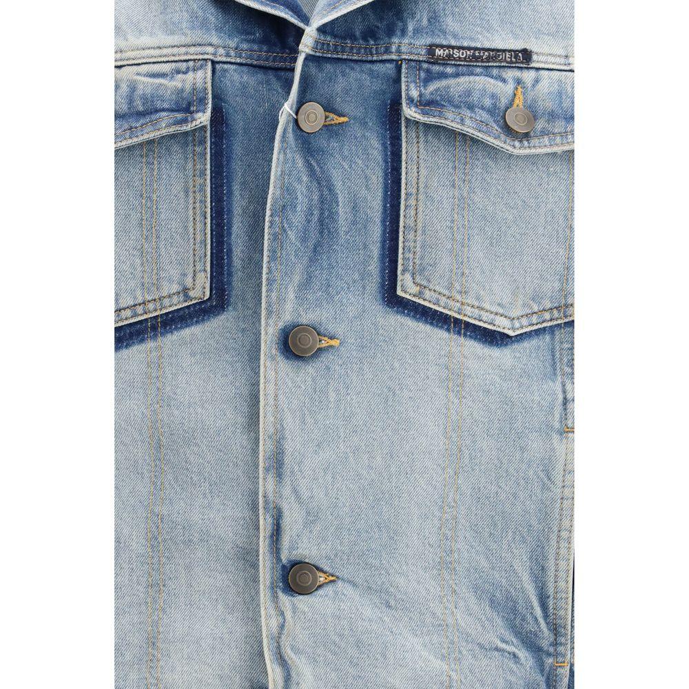 Maison Margiela Blue Cotton Denim Jacket - Zeiniez