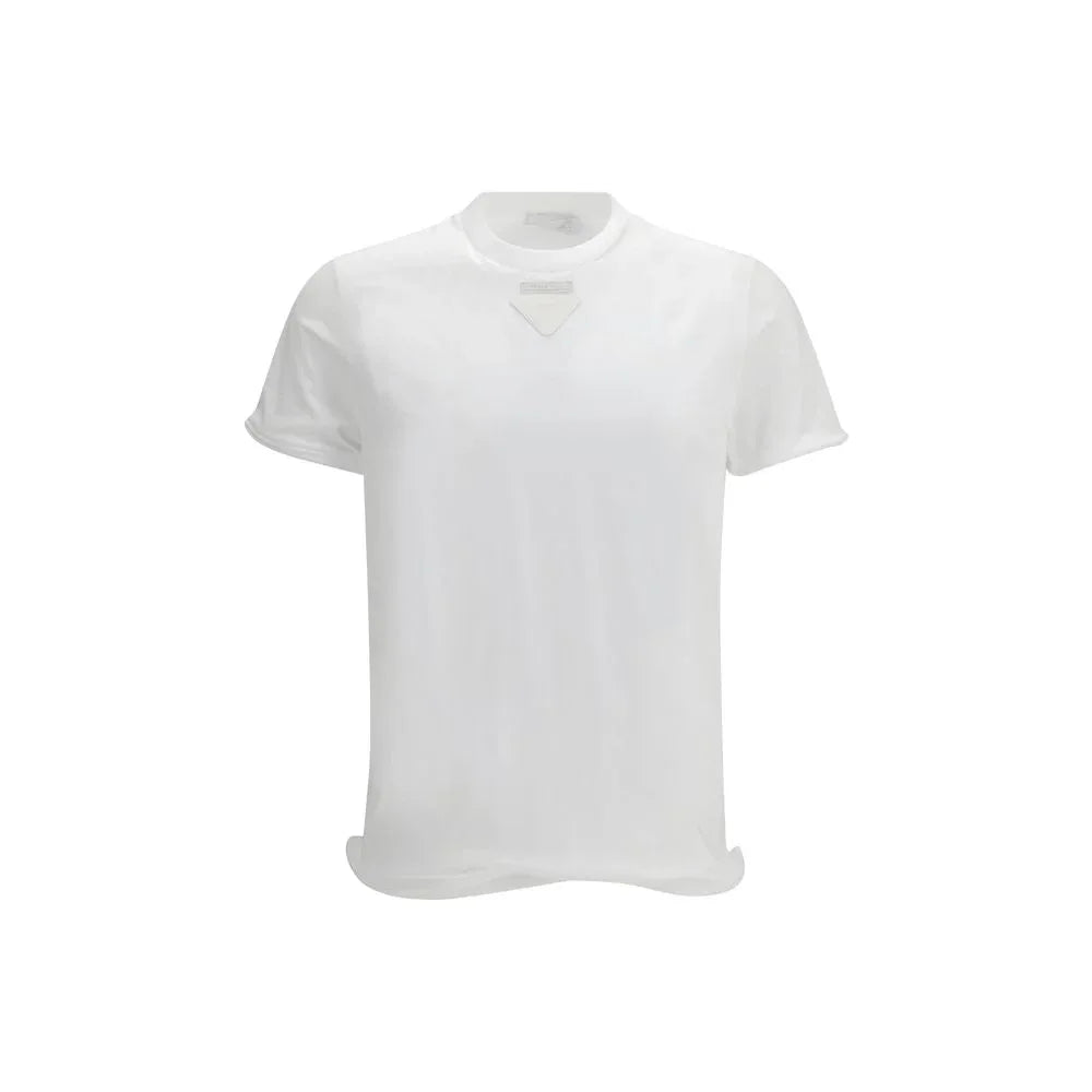 Prada White Cotton T-Shirt - Zeiniez
