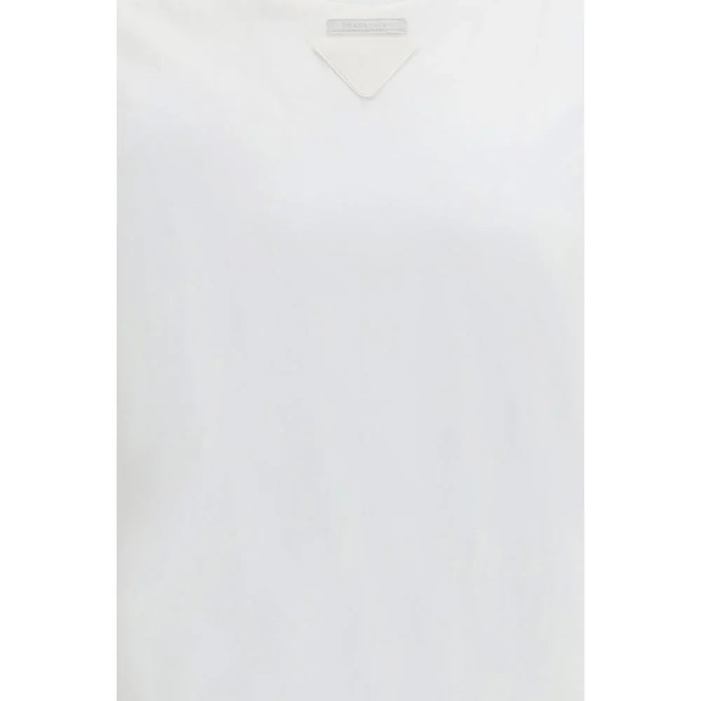 Prada White Cotton T-Shirt - Zeiniez