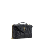 Saint Laurent Black Lamb Ovis Aries Aries Shoulder Bag - Zeiniez