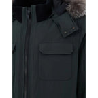 Moose Knuckles Green Nylon Parka - Zeiniez