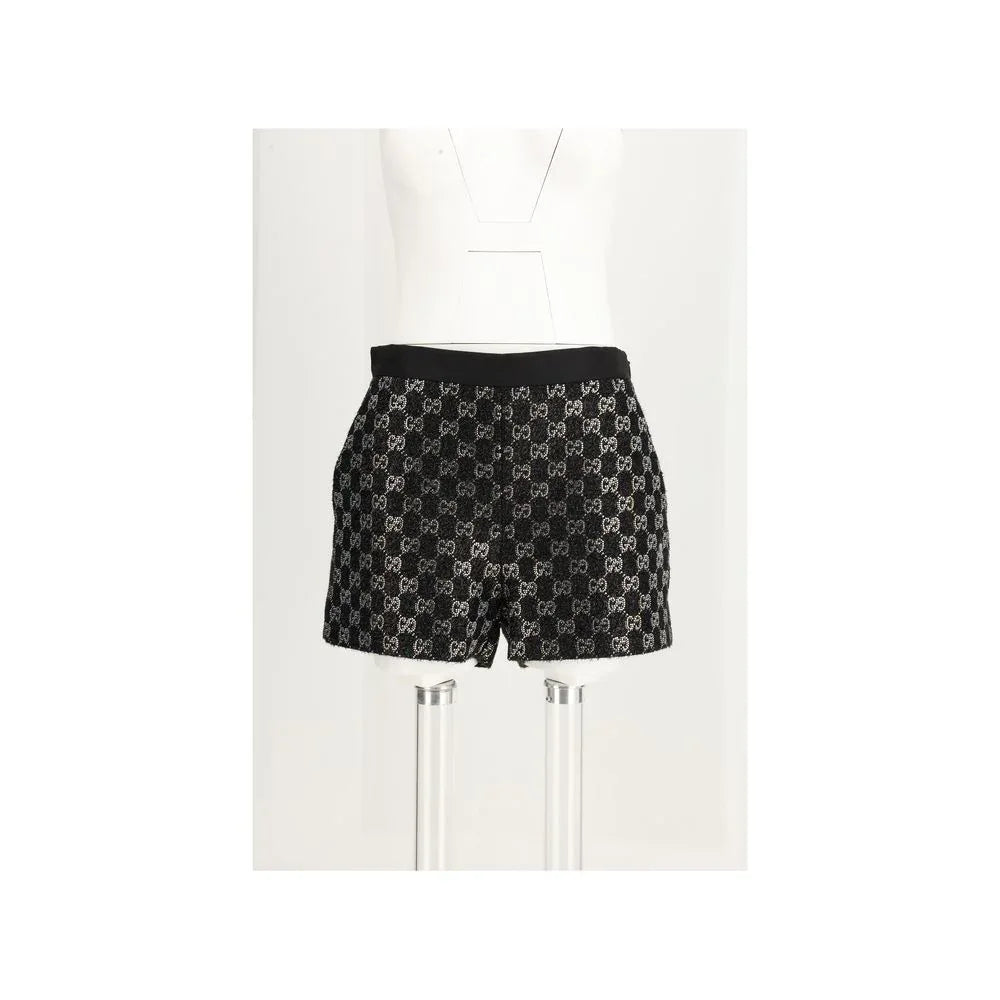 Gucci Black Viscose Shorts - Zeiniez