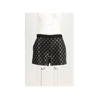 Gucci Black Viscose Shorts - Zeiniez