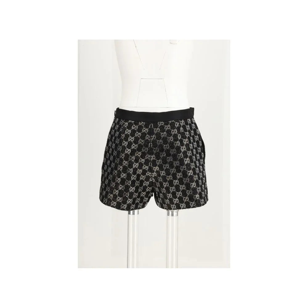 Gucci Black Viscose Shorts - Zeiniez