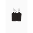 Patrizia Pepe Black Viscose Tank Tops