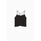 Patrizia Pepe Black Viscose Tank Tops