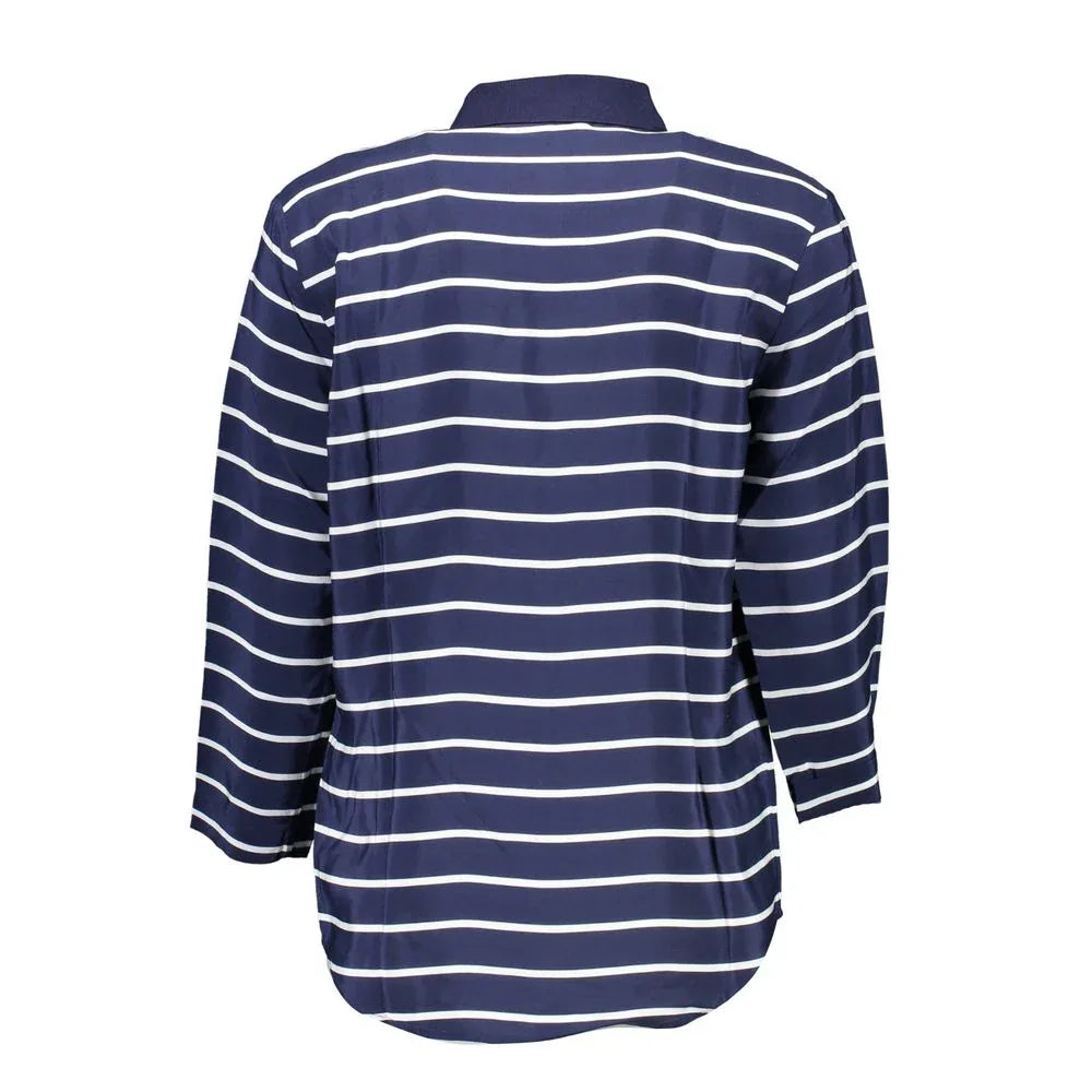 Gant Blue Viscose Women Polo Shirt - Zeiniez