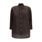 Citizens of Humanity Brown Linen Shirt - Zeiniez