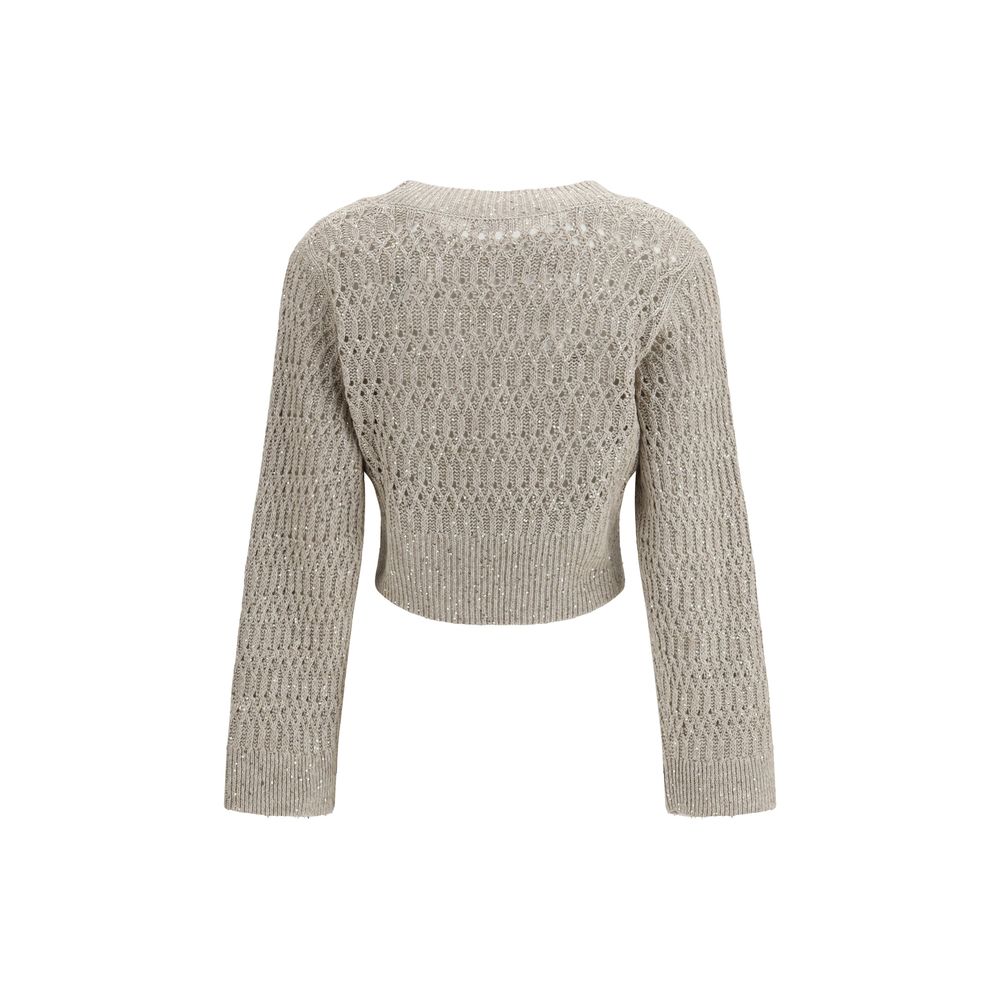 Brunello Cucinelli Beige Linen Sweatshirt