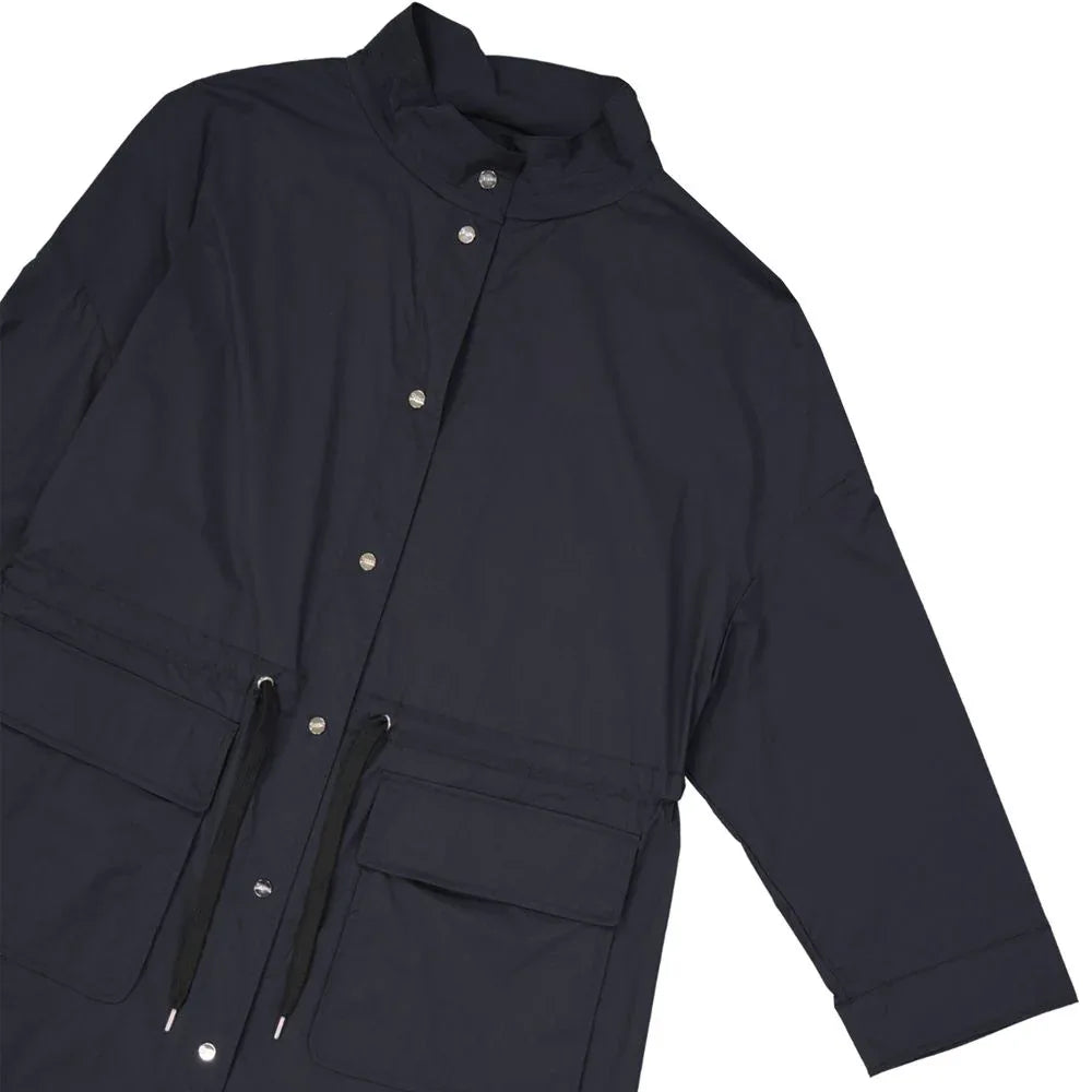 Herno Black Polyamide Coat - Zeiniez