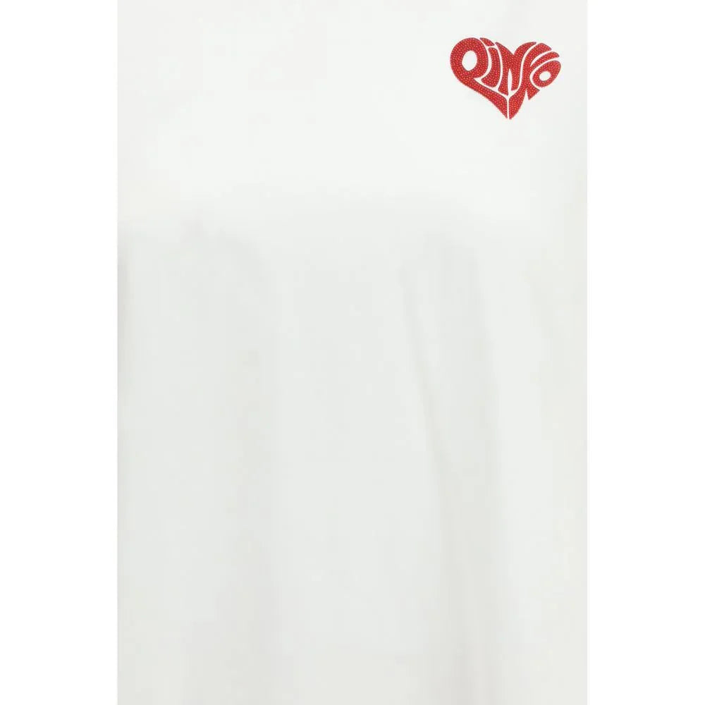 PINKO White Cotton T-Shirt - Zeiniez
