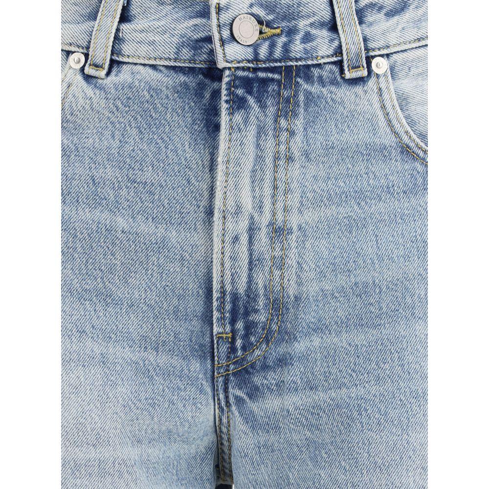 Haikure Blue Cotton Relaxed Fit Jeans - Zeiniez