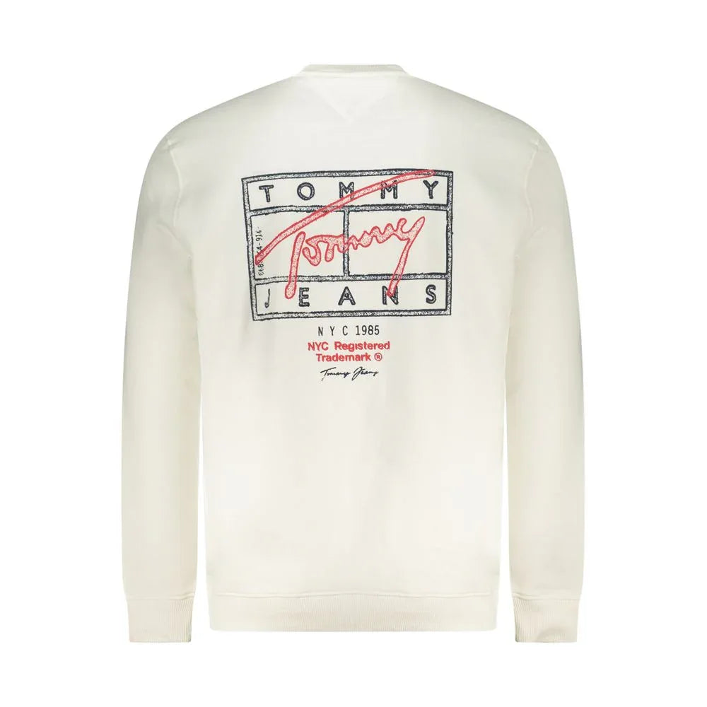 Tommy Hilfiger White Cotton Men's Sweatshirt - Zeiniez