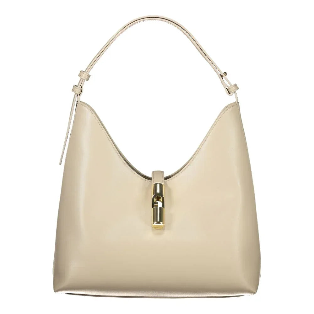 Furla Beige Leather Women Handbag