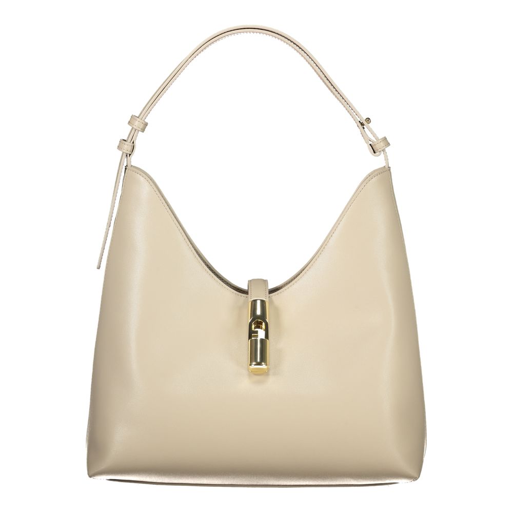 Furla Beige Leather Women Handbag