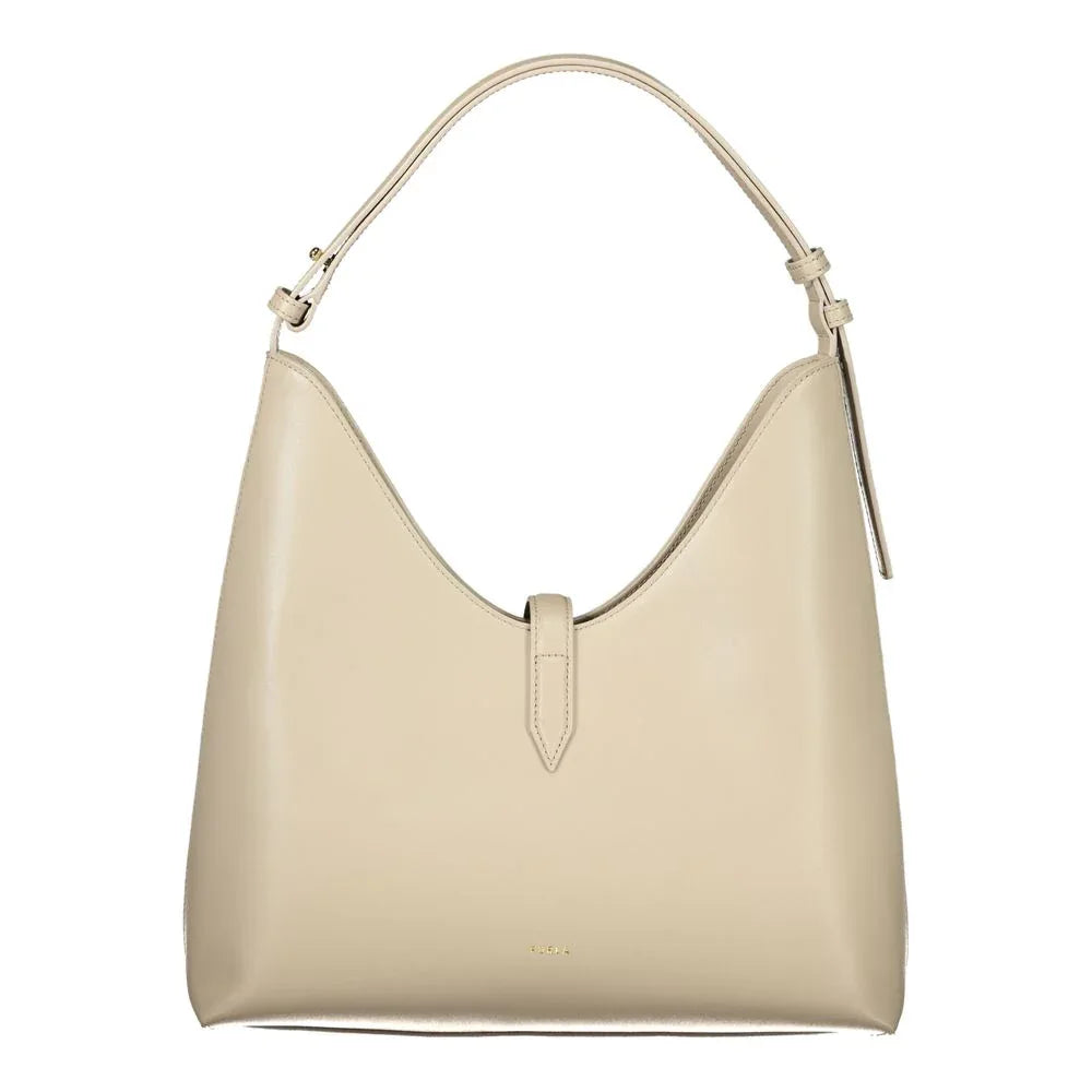 Furla Beige Leather Women Handbag