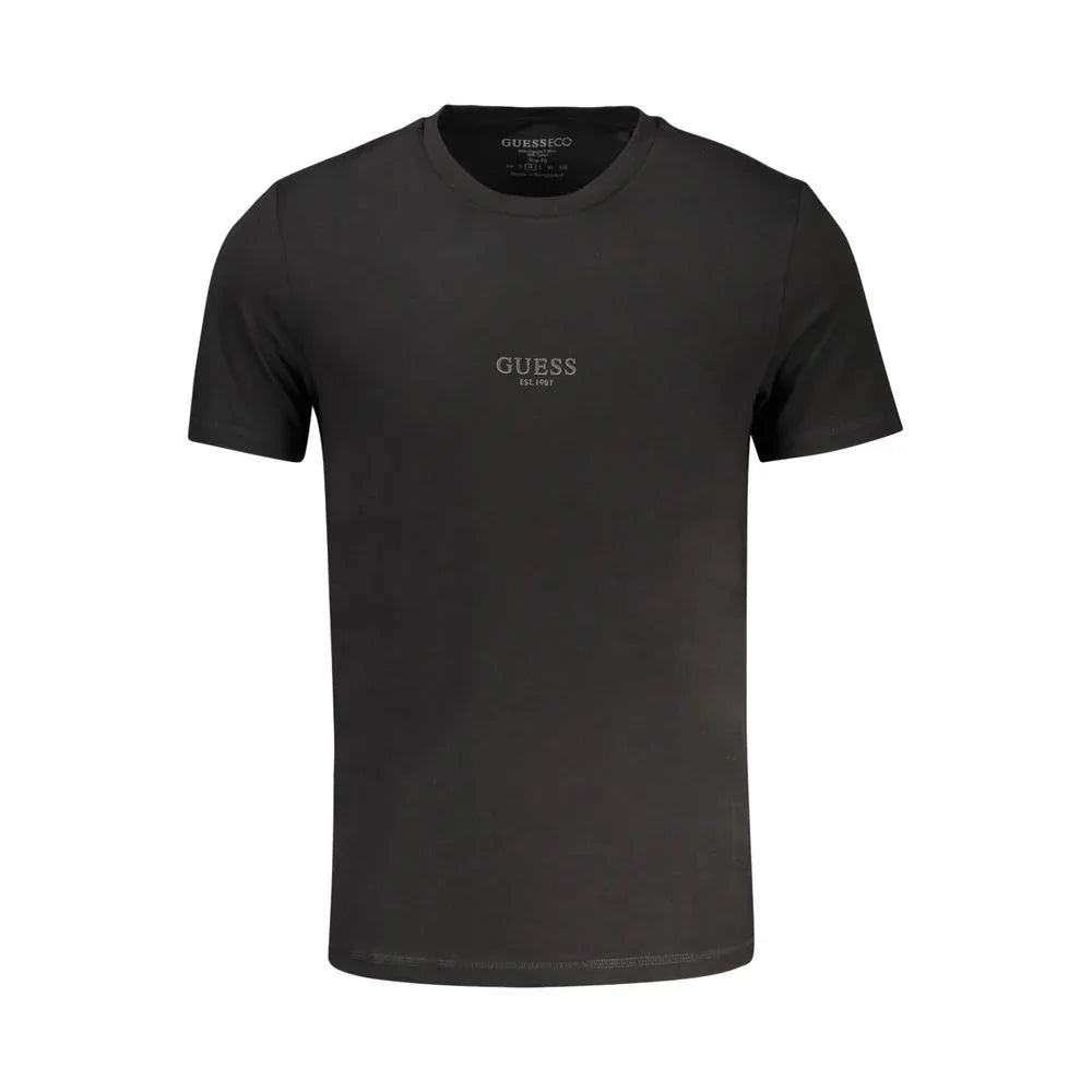 Guess Jeans Nero Cotton Men T-Shirt - Zeiniez