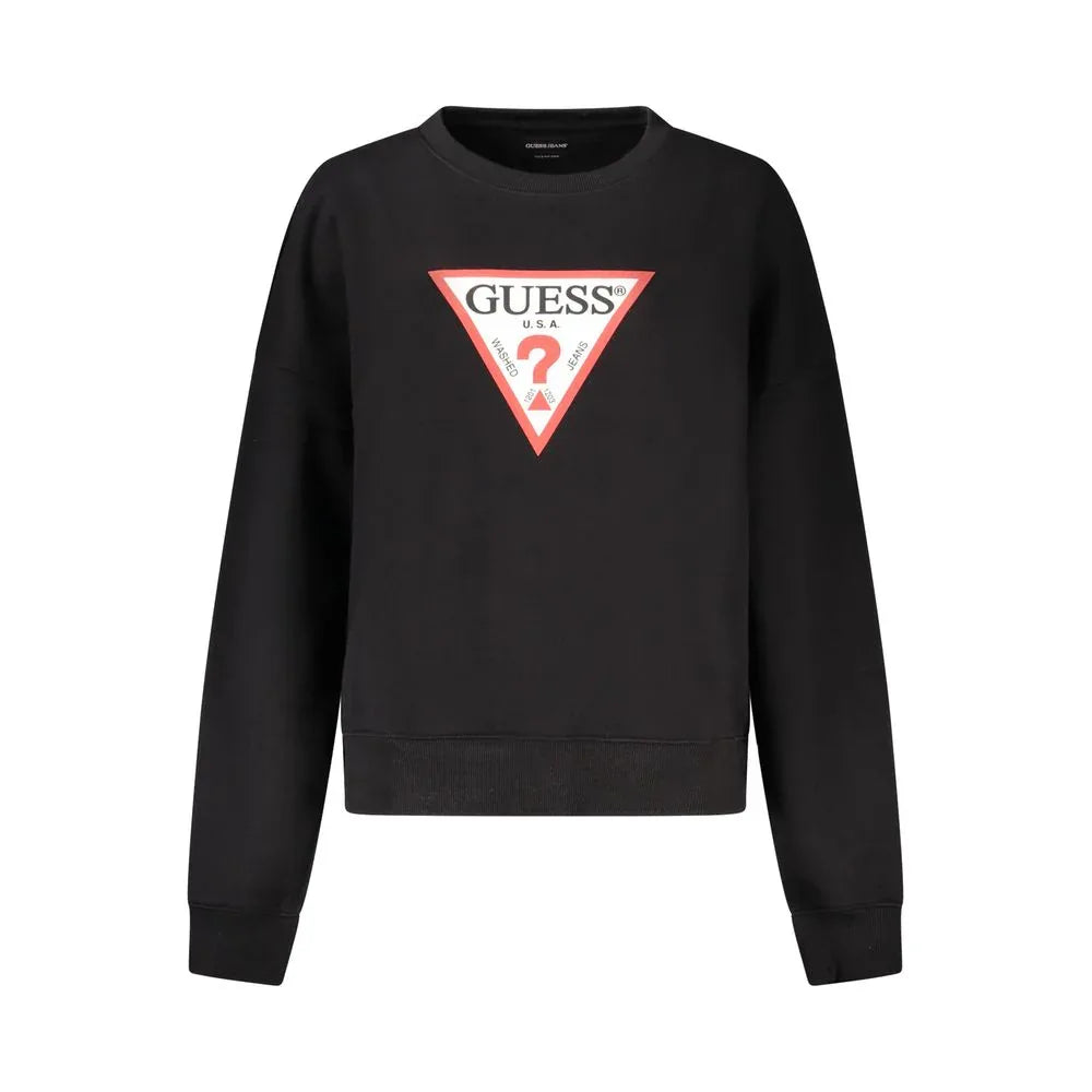 Guess Jeans Black Organic Cotton Women Sweatshirt - Zeiniez