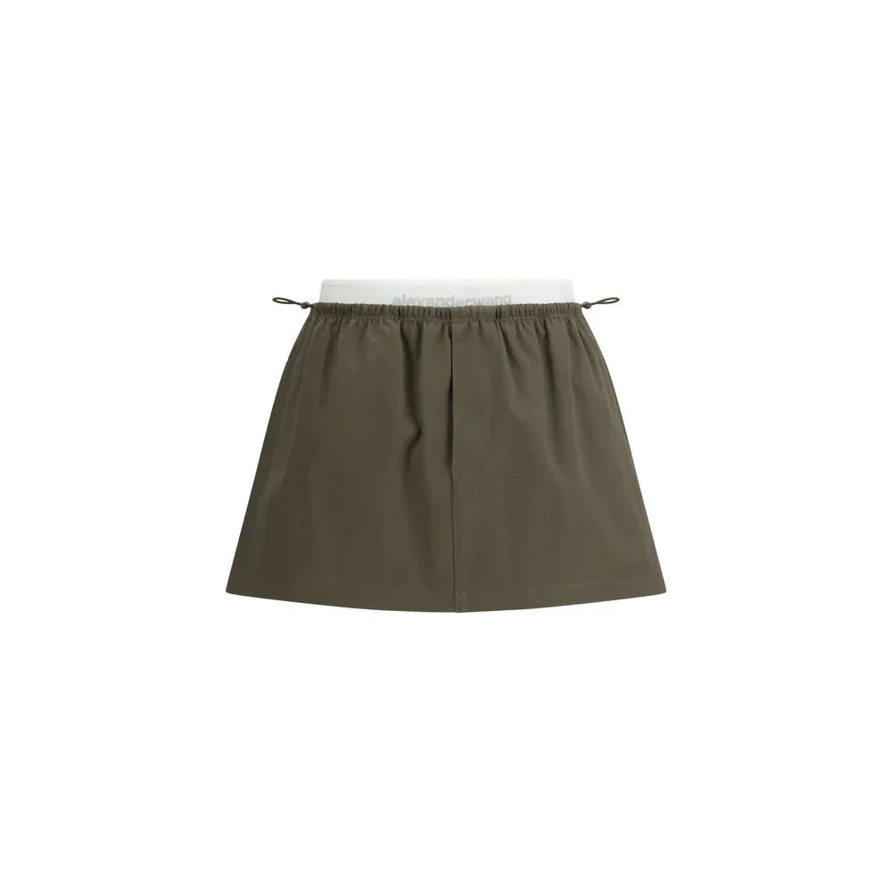 Alexander Wang Bicolor Cotton Mini Skirt - Zeiniez