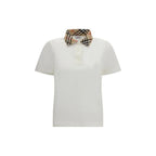 Burberry White Cotton Polo Shirt - Zeiniez