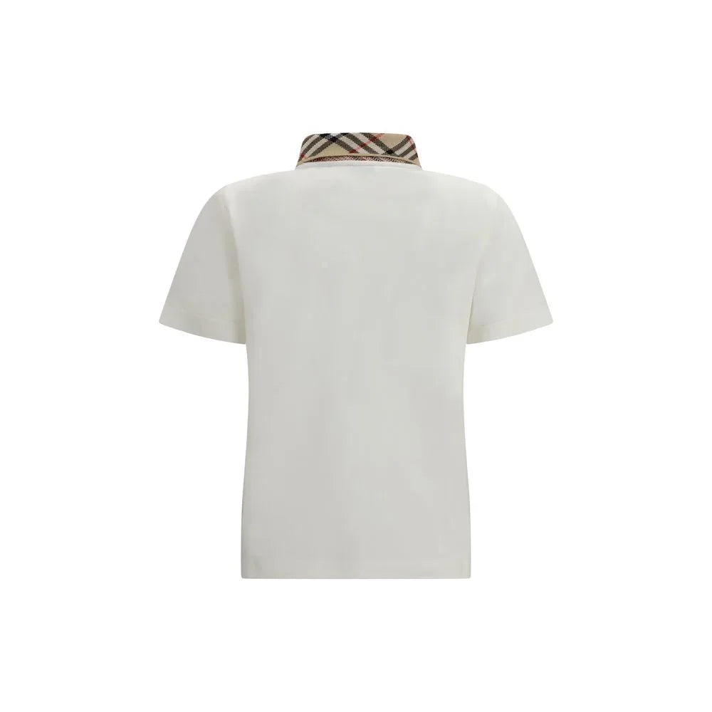 Burberry White Cotton Polo Shirt - Zeiniez