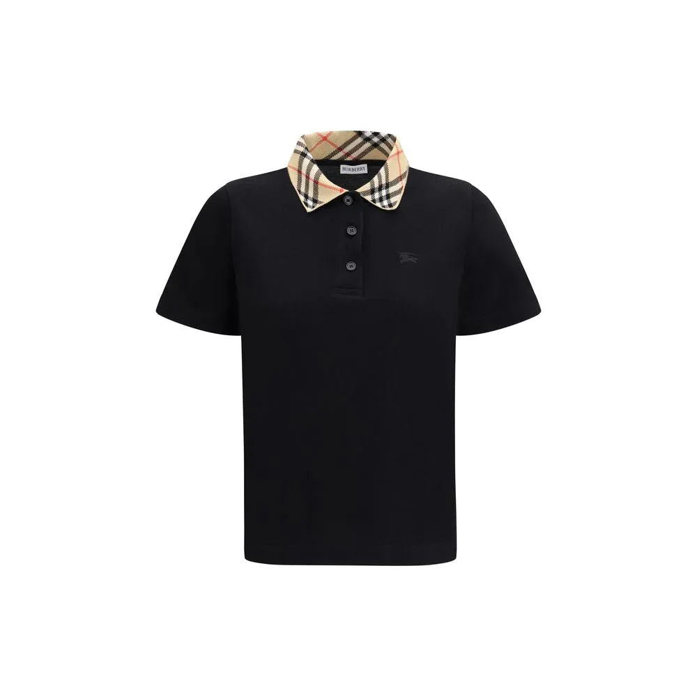 Burberry Black Cotton Polo Shirt - Zeiniez