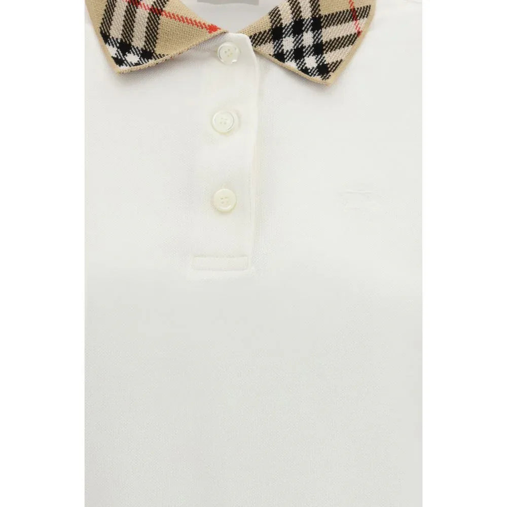 Burberry White Cotton Polo Shirt - Zeiniez