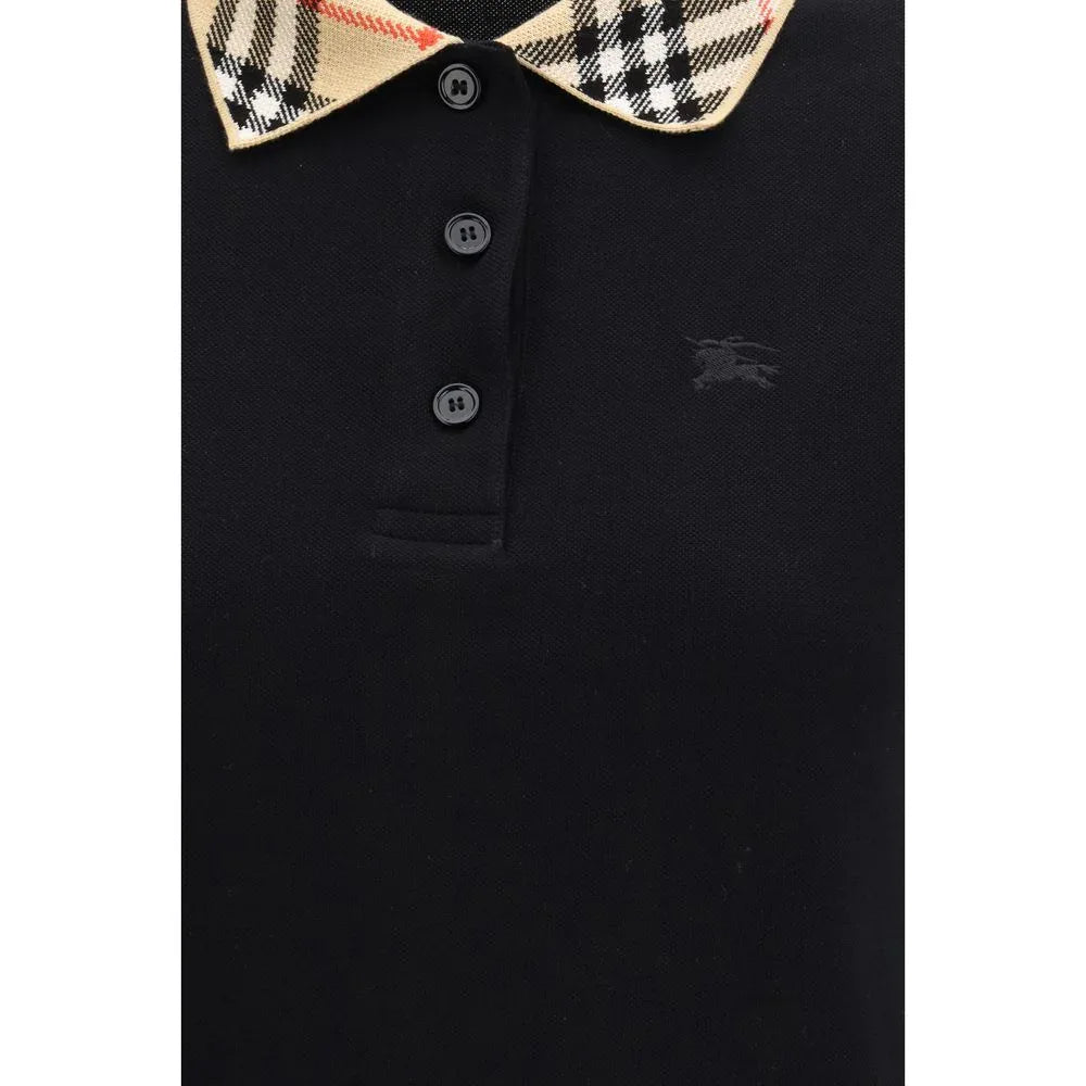 Burberry Black Cotton Polo Shirt - Zeiniez