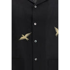 Baziszt Black Cotton Pattern Shirt - Zeiniez
