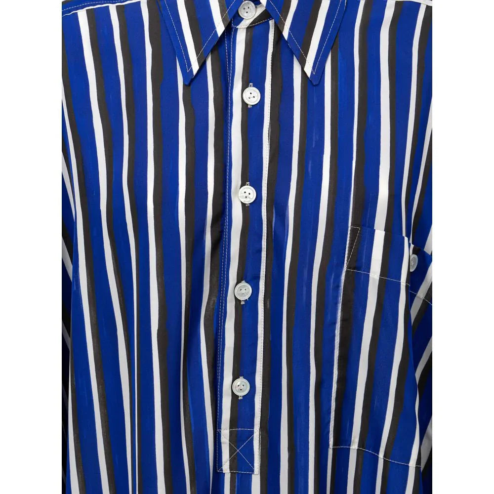 Bottega Veneta Blue Textile Long Dress - Zeiniez