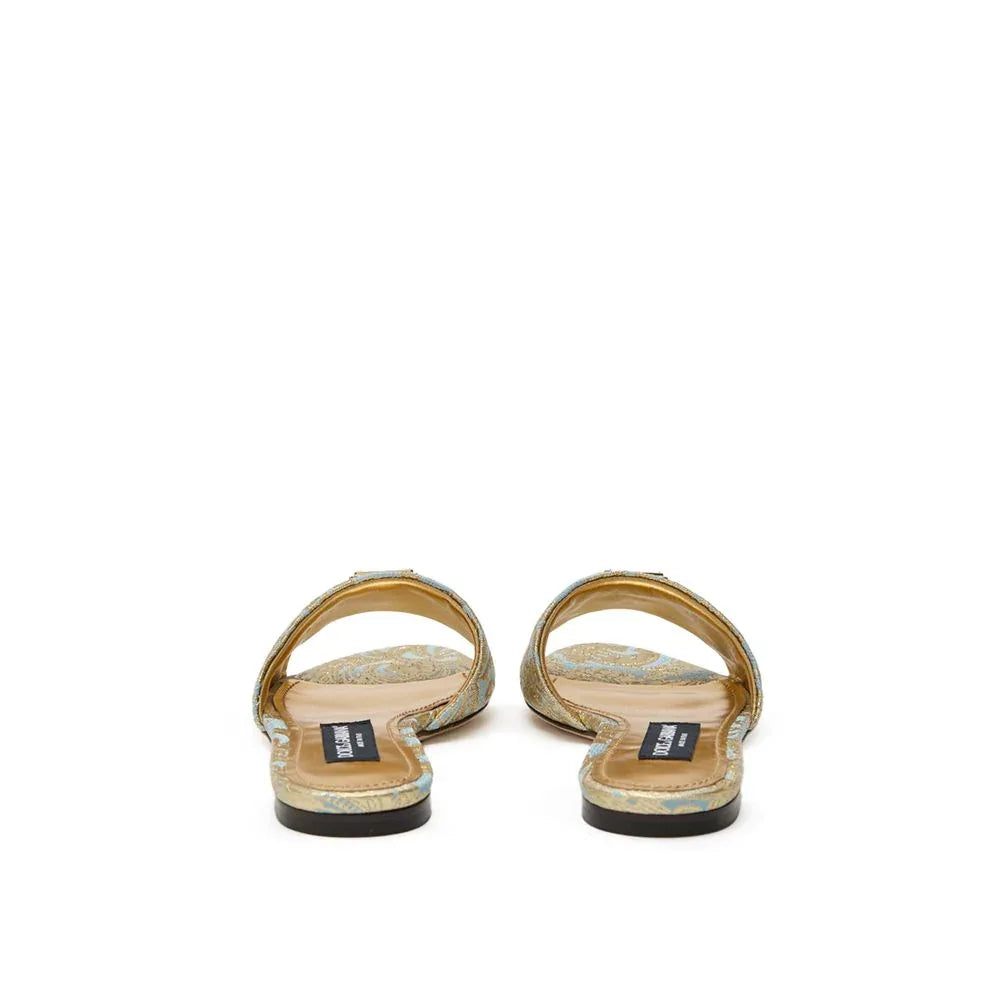 Dolce & Gabbana Blue Polyester Slippers - Zeiniez
