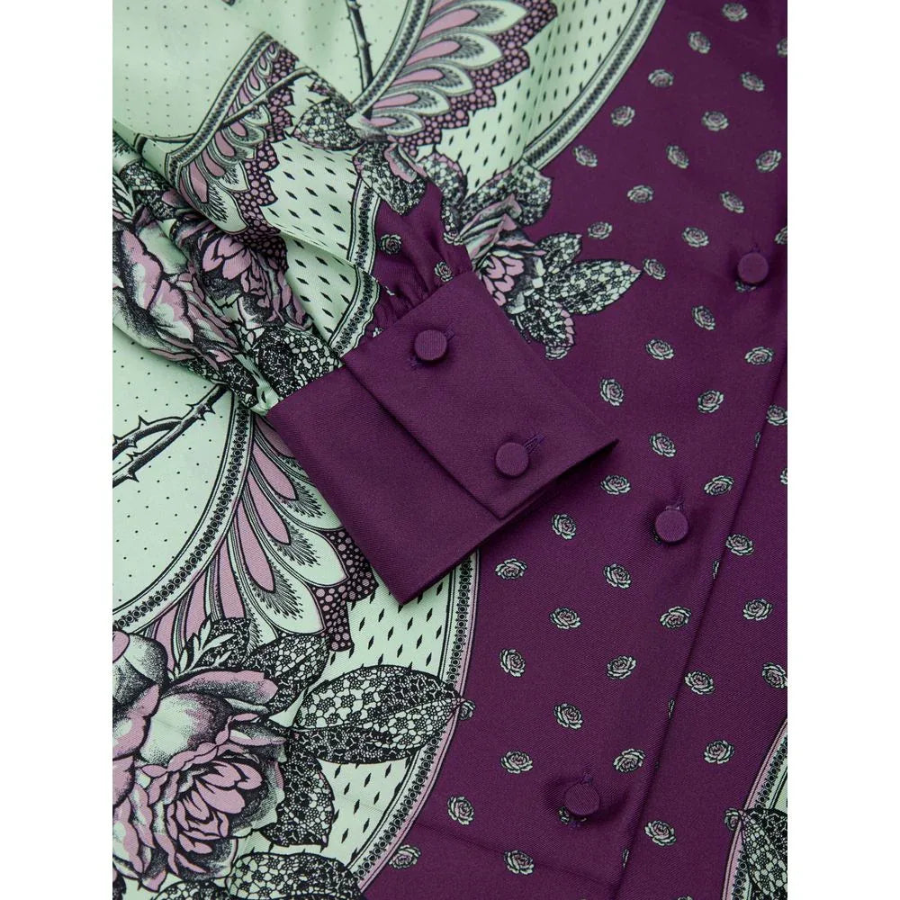 Gucci Green Silk Pattern Shirt - Zeiniez