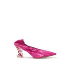 Bottega Veneta Fuchsia Leather Slippers - Zeiniez